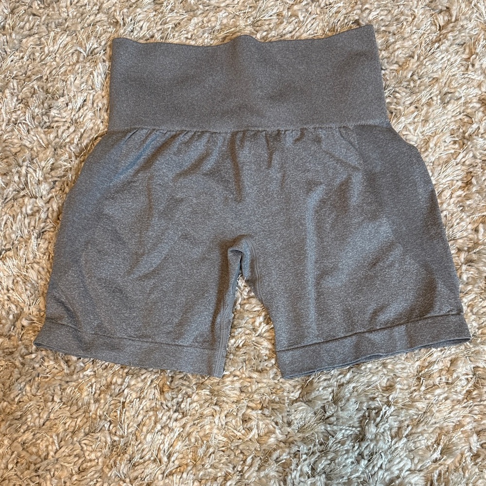 Gray Women's High-Waisted Shorts